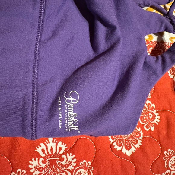 Bombshell Sportswear Twist Sports Bra & Leggings Royal Purple Women's Small - Picture 7 of 10